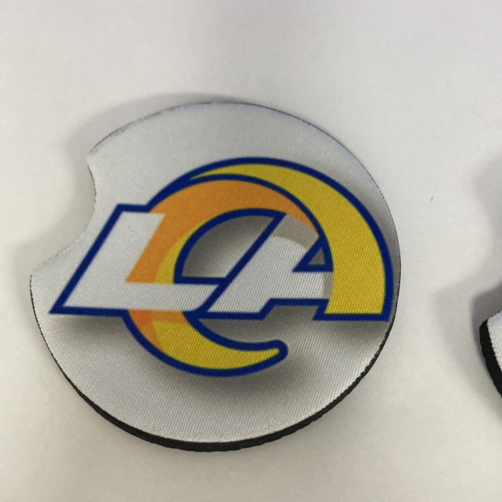 LA Rams License Plate With Cup Holder Inserts - Picture 2 of 6